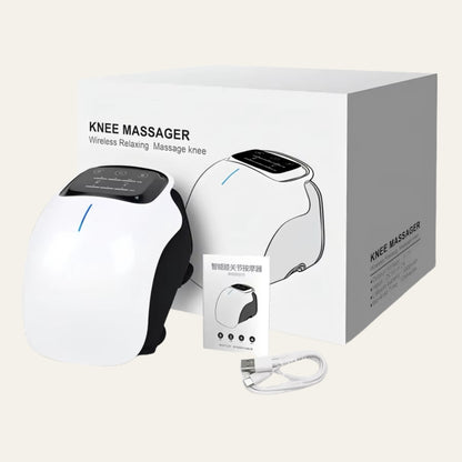 AuraKnee Pro box contents: device, USB-C cable and user manual